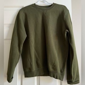 Hoodies (Brand From Israel) Army Green Crewneck / Size M
